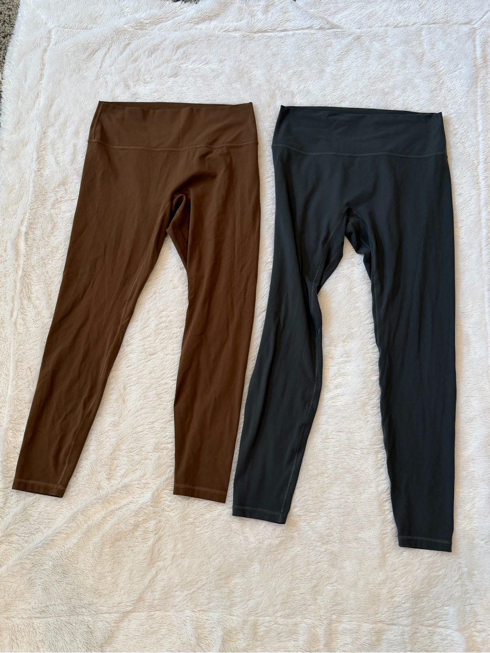 2 Pairs Colorfulkoala Dreamlux No Front Seam Leggings 28"